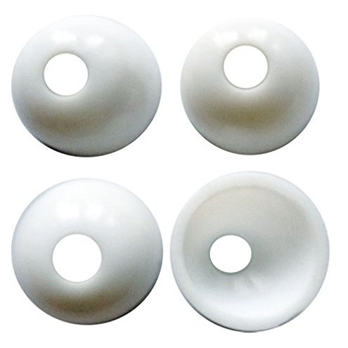 Bestubuy Earing Round Mould White Plastic Size 2 For Silk Thread Jewlery Making