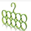 Evana Single Piece 10-Circle Plastic Ring Hanger for Scarf, Shawl, Tie, Belt, Closet Accessory Wardrobe Organizer (Color as Available) view 3