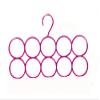 Evana Single Piece 10-Circle Plastic Ring Hanger for Scarf, Shawl, Tie, Belt, Closet Accessory Wardrobe Organizer (Color as Available) view 4