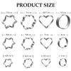 SYGA 12 Pieces Cookie Cutter Stainless Steel Cookie Cutter with Different Shape view 3