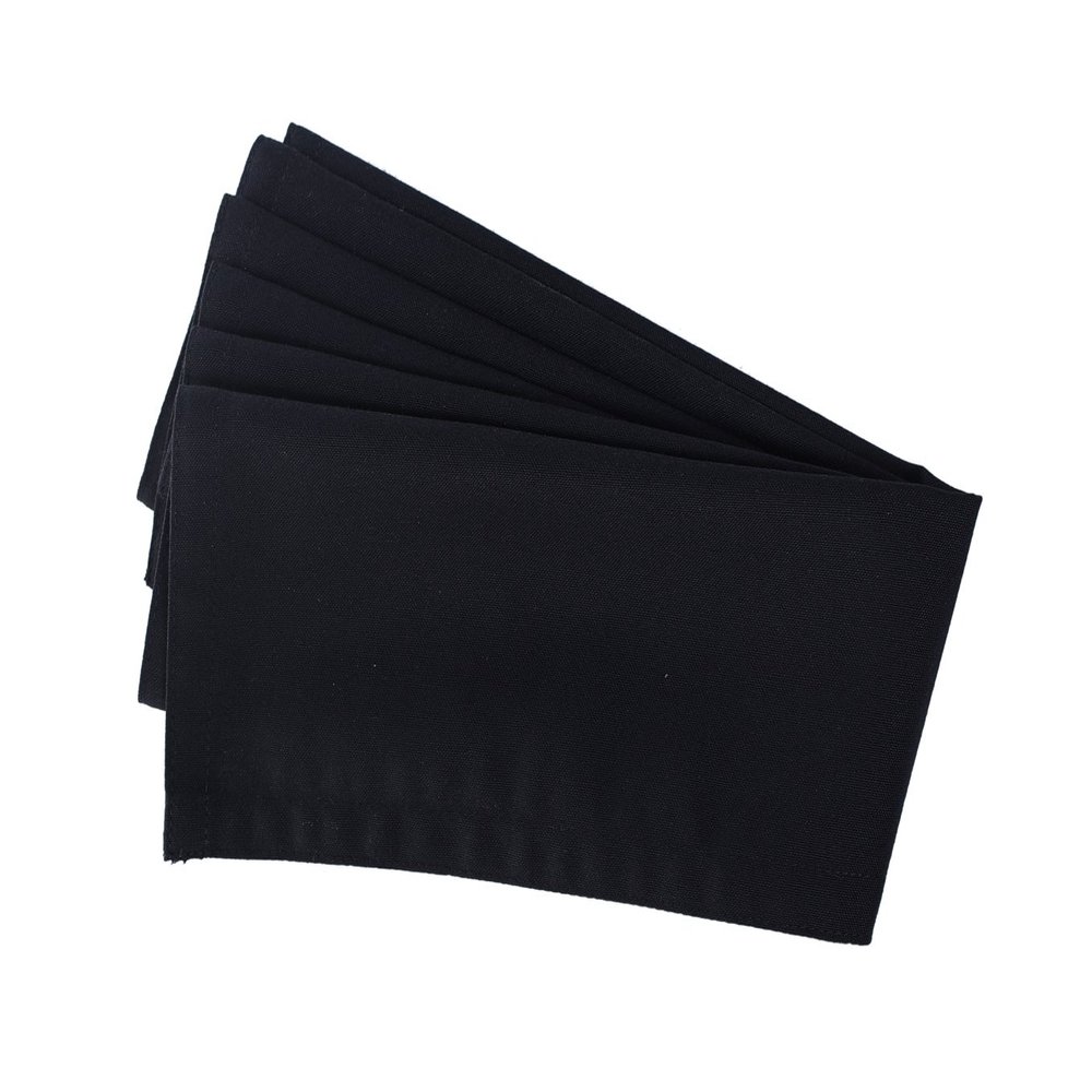 Switchon Black Dining Table Napkins for Hotel and Home 16X16 INCH