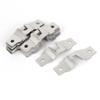 Metal Double Hole Photo Picture Frame Hanging Hooks Hangers - Pack of 20 Pieces, Metal, 52mm x 15mm, Silver Tone view 1