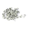 Metal Double Hole Photo Picture Frame Hanging Hooks Hangers - Pack of 20 Pieces, Metal, 52mm x 15mm, Silver Tone view 2