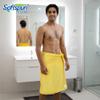 SOFTSPUN Microfiber Hair & Face Care Bath Towel 1pc 70x140cm 340 GSM Yellow Ultra Absorbent Super Soft & Comfortable Quick Drying for Men & Women Daily Use Pack of 1 Extra Large Size Unisex. view 3