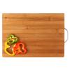 HOKIPO Bamboo Wooden Chopping Board with Handle - Large - 34 x 24 x 1.8 cm view 1