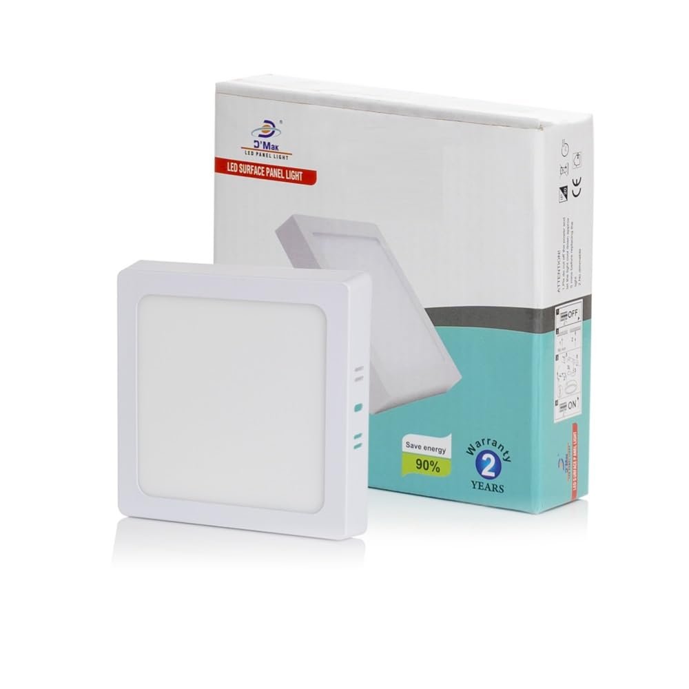DMak 12W Square Surface Mounted Led Panel - CoolWhite Pack of 1