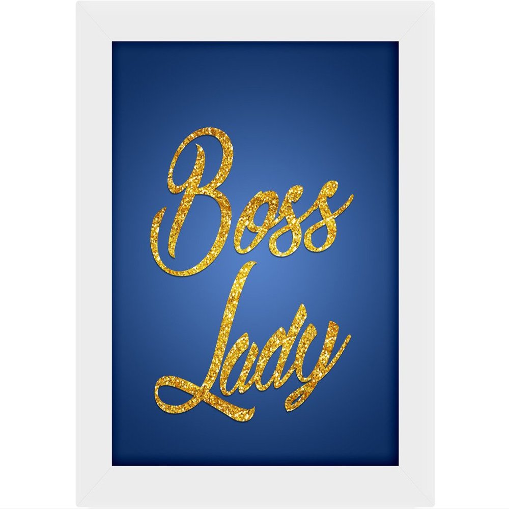 TIED RIBBONS Boss Lady Framed Poster(13.6 inch X 10.2 inch, Engineered Wood)