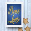 TIED RIBBONS Boss Lady Framed Poster(13.6 inch X 10.2 inch, Engineered Wood) view 4