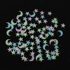 Stickonn Multi Colour Fluorescent Glow In The Dark Moon Star Wall Sticker(Size: 2.5 x 2.5 cm, Pack of 75) view 1