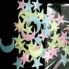 Stickonn Multi Colour Fluorescent Glow In The Dark Moon Star Wall Sticker(Size: 2.5 x 2.5 cm, Pack of 75) view 3