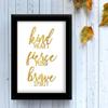 TIED RIBBONS TiedRibbons Kind Heart Fierce Mind Framed Poster(13.6 Inch X 10.2 Inch) view 4