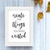 TIED RIBBONS Create The Things You Wish Existed Framed Poster(13.6 inch X 10.2 inch, Engineered Wood) view 4