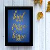 TIED RIBBONS TiedRibbons Kind Heart Fierce Mind Framed Poster(13.6 Inch X 10.2 Inch) view 4