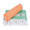 Sathiyas Cotton Bath Towel Pack of 2 (Green || Orange) view 1