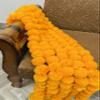 Sphinx Artificial Marigold Fluffy Flowers Garlands for Decoration - Pack of 5 (Light Orange), 140 CM view 4