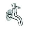 TNL Nick Short Body Quarter Turn Brass Bib Cock C.P Fittings Bib Tap with Water Saving Aerator Foam Flow System (Chrome Finish) view 2