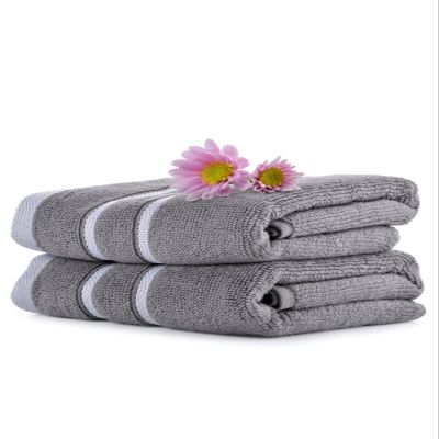 Mark Home 100% Cotton Zero Twist Anti Microbial Treated Simply Soft Hand Towel Grey