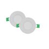DMAK Plastic 3 Watt Ultra Slim Round Shaped Panel Light Led Energy Saving, Wonderful Antique-Look Concealed (Pop) Panel Light With Adapter Set 02 Panel Lights For Ceiling view 1