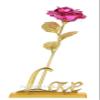 INTERNATIONAL GIFT Pink Rose Flower with Stand, Gift Box and Carry Bag (Pink Rose) view 2