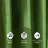 FRESH FROM LOOM Plain Curtains for Door 9 Feet Long | Curtain for Big Window | Yarn Weaved Parda | Modern Parde for Living Room Bedroom | Screens with Eyelet Ring | Hypoallergenic (Green, 1pc only) view 2