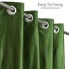FRESH FROM LOOM Plain Curtains for Door 9 Feet Long | Curtain for Big Window | Yarn Weaved Parda | Modern Parde for Living Room Bedroom | Screens with Eyelet Ring | Hypoallergenic (Green, 1pc only) view 4