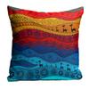 sleep nature's Jute Fabric Printed Throw/Pillow, Cushion Covers for Living/Bed Room - Multicolour, 24 X 24 Inch view 1