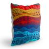sleep nature's Jute Fabric Printed Throw/Pillow, Cushion Covers for Living/Bed Room - Multicolour, 24 X 24 Inch view 2