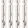 Smart Shophar Stainless Steel Plain Tower Bolt 10 Inches Silver, Pack of 4 / Bulk Pack/Reliable Performance/Ideal for Residential and Commercial Use view 1
