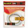 3M SCOTCH DOUBLE SIDED FOAM TAPE SIZE:-12MM X 3M, PACK OF 2 view 1