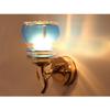 Somil Modern Design Colorful Golden Metal Wall Lamp with Hand Decorated Glass Shade view 2