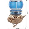 Somil Modern Design Colorful Golden Metal Wall Lamp with Hand Decorated Glass Shade view 4