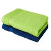 Amazon Brand - Solimo 100% Cotton 2 Piece Hand Towel Set, 500 GSM (Iris Blue and Spring Green) view 1