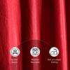 FRESH FROM LOOM Plain Curtains for Door 9 Feet Long | Curtain for Big Window | Yarn Weaved Parda | Modern Parde for Living Room Bedroom | Screens with Eyelet Ring | Hypoallergenic (Maroon, 1pc only) view 2