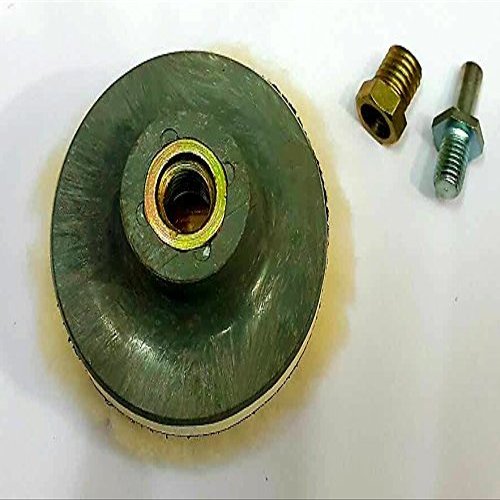 KROST Tool Centre M14 3" Backup Pad and Wool Pad for Car Polisher and Drill Machine