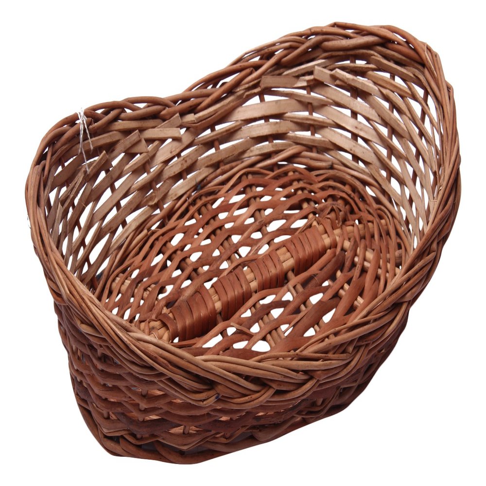 RENUGA FANCY Bamboo Fruit Basket (20 cm x 10 cm x 7 cm, Brown, B 102)
