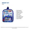 Doms Smart Kit | Comes With Transparent Zipper Bag | Perfect Value Pack | Kit For School Essentials | Gifting Range For Kids | Combination of 12 Stationery Items view 2