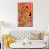 Tamatina Modern Art Canvas Painting | Radha Krishna | Abstract Art Unframed painting for Home dcor|size - 13X9 Inches.o224 view 3