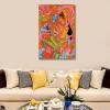 Tamatina Modern Art Canvas Painting | Radha Krishna | Abstract Art Unframed painting for Home dcor|size - 13X9 Inches.o224 view 4
