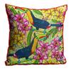 Kesar Enterprises Jute Fabric Printed Throw/Pillow, Cushion Covers for Living/Bed Room - Multicolour, 24 X 24 Inch view 1