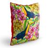 Kesar Enterprises Jute Fabric Printed Throw/Pillow, Cushion Covers for Living/Bed Room - Multicolour, 24 X 24 Inch view 2