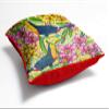Kesar Enterprises Jute Fabric Printed Throw/Pillow, Cushion Covers for Living/Bed Room - Multicolour, 24 X 24 Inch view 3