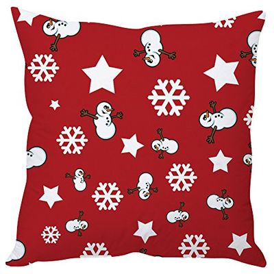 the purple tree Christmas Polyester Cushion Cover, 1 Pc, Multicolour