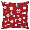 the purple tree Christmas Polyester Cushion Cover, 1 Pc, Multicolour view 1