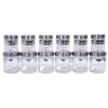 GPET Silver Line Containers 300ml,200ml,100ml,50ml Plastic Grocery Container (Pack of 15, Silver) Plastic Grocery Container | Home Kitchen Container | Plastic Jar Set, Transparent, Standard (12) view 2
