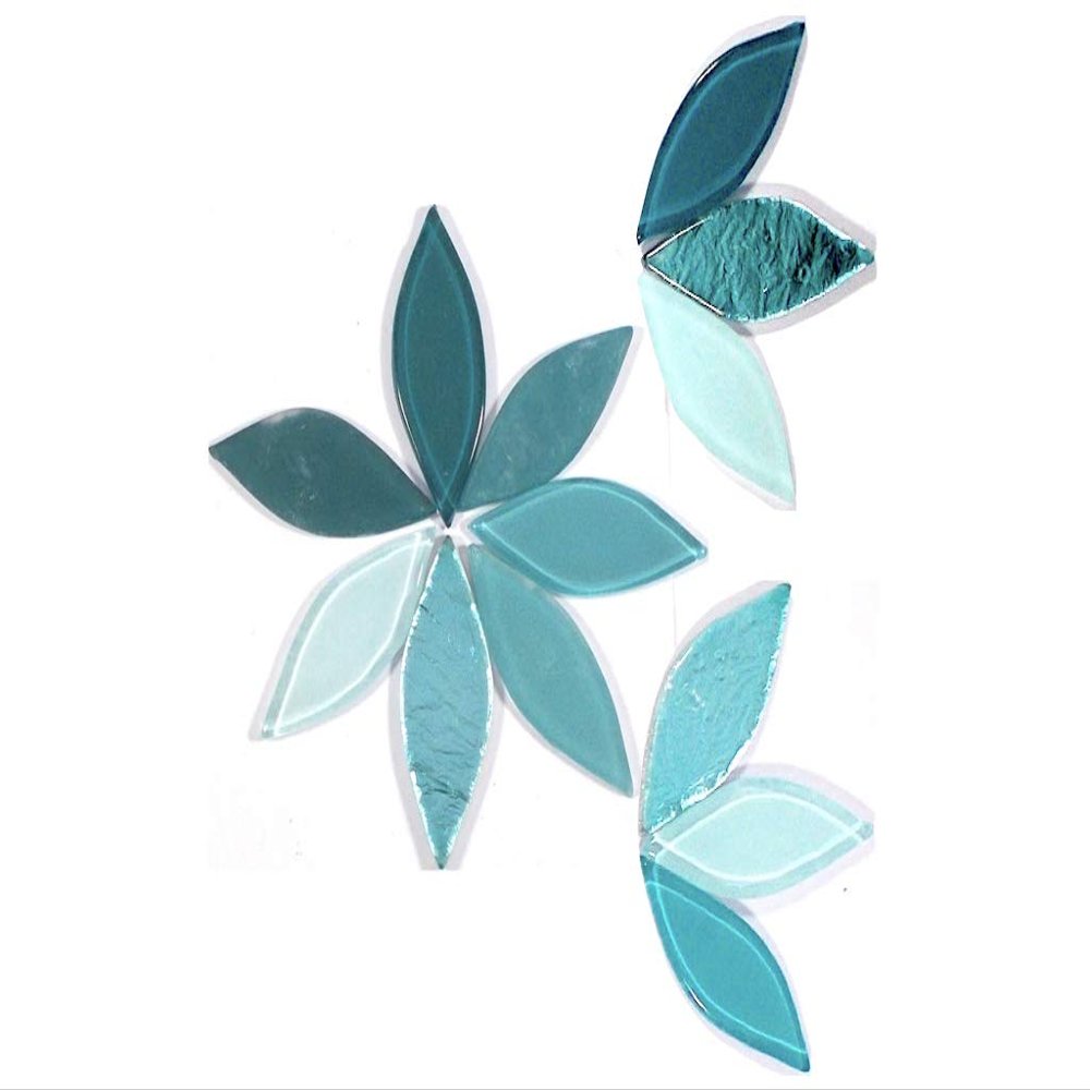 Sai Mosaic Art Petals Assorted Aqua