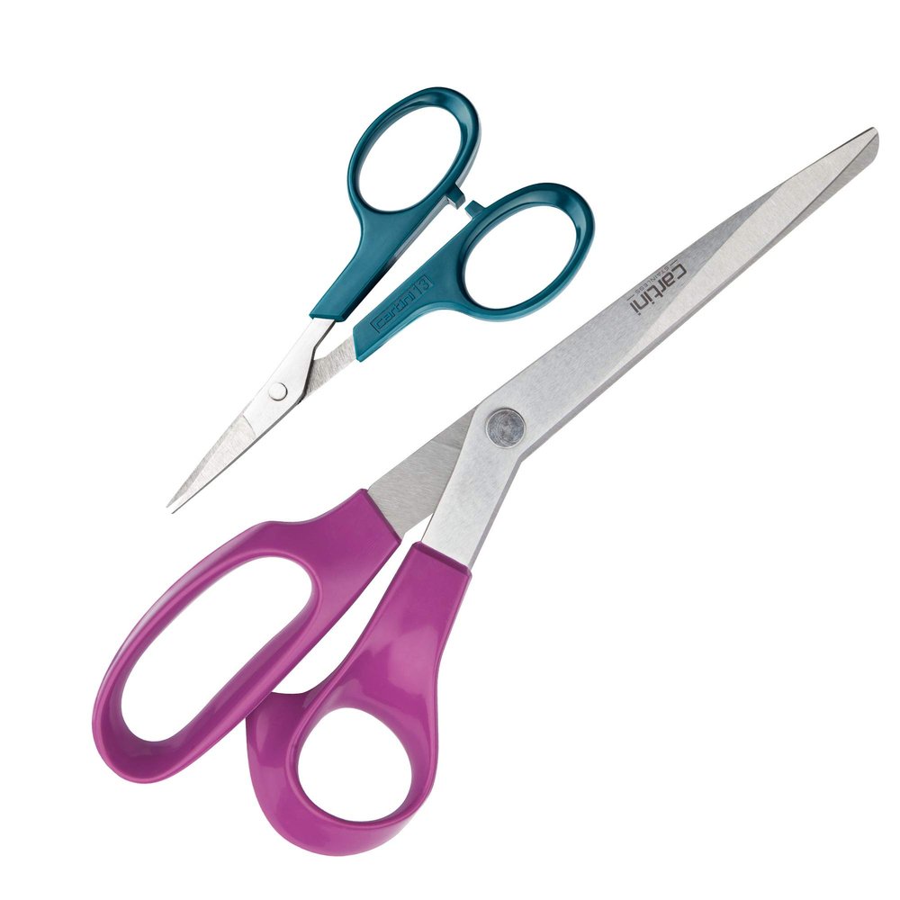 Cartini Godrej Scissors Kit, 2 Pc Set, Stainless Steel (AISI 420J2)