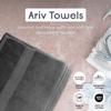 Ariv Large Premium Bamboo Cotton Bath Towels (4 Piece, Grey color) view 4