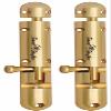 Smart Shophar Smooth Operation Brass Capsule Tower Bolt 6 Inches Gold - Pack of 2 / Rust-Resistant Finish/Secure Fastening view 1