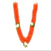 Daedal crafters Premium Orange Artificial Garland, 2 Piece, Decorative Mala for God Photo Frames Handmade Garland (25cmx25cm) view 1