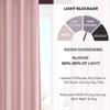 FRESH FROM LOOM Plain Curtains for Door 9 Feet Long | Curtain for Big Window | Yarn Weaved Parda | Modern Parde for Living Room Bedroom | Screens with Eyelet Ring | (Baby Pink, 1pc only) view 3